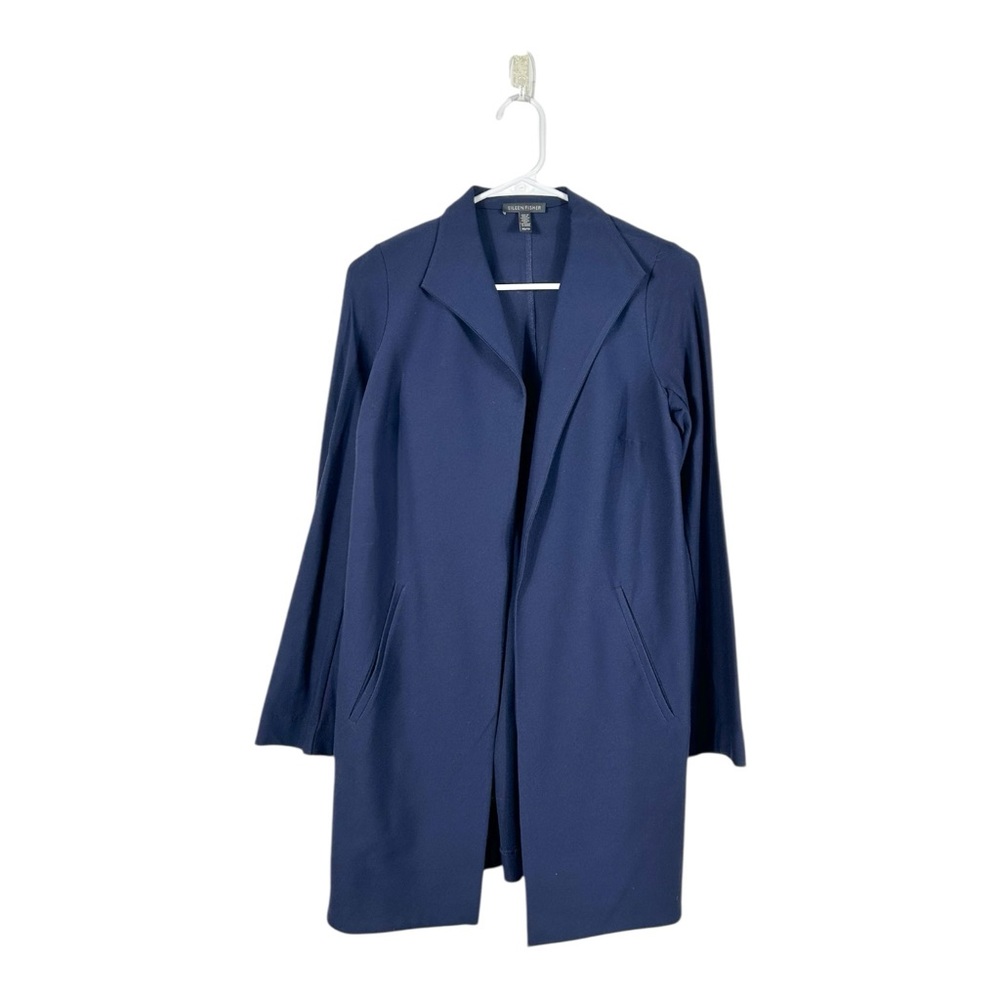 Eileen Fisher Blue‎ Longline Blazer Jacket